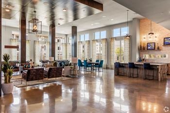 Resident clubhouse with coffee bar and internet café